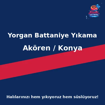 Akören Yorgan Battaniye Yıkama