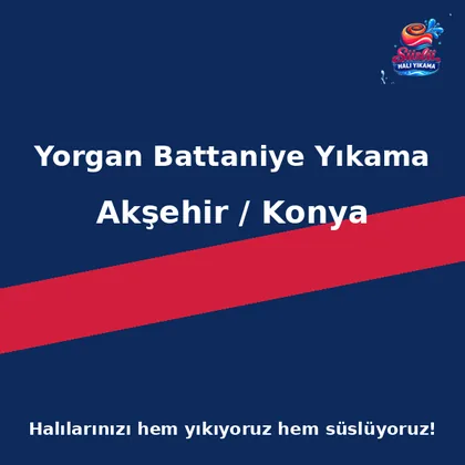 Akşehir Yorgan Battaniye Yıkama