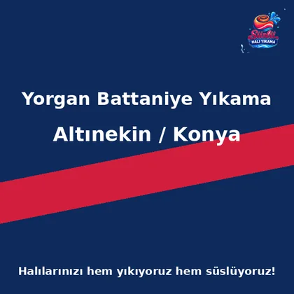 Altınekin Yorgan Battaniye Yıkama