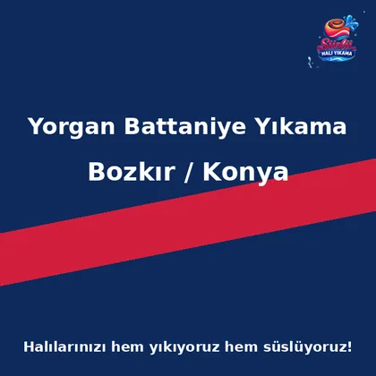 Bozkır Yorgan Battaniye Yıkama