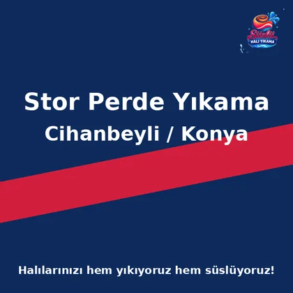 Cihanbeyli Stor Perde Yıkama