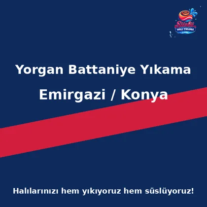 Emirgazi Yorgan Battaniye Yıkama