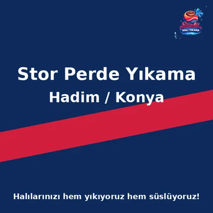 Hadim Stor Perde Yıkama