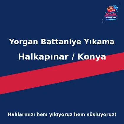 Halkapınar Yorgan Battaniye Yıkama