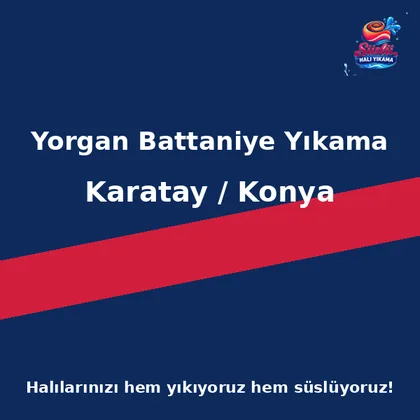 Karatay Yorgan Battaniye Yıkama