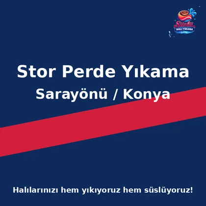 Sarayönü Stor Perde Yıkama