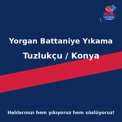Tuzlukçu Yorgan Battaniye Yıkama